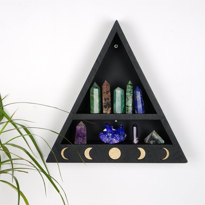 Hanah Home Estantería de Pared Cry001-S Negro Hanah Home Estantería de Pared Cry001-S Negro